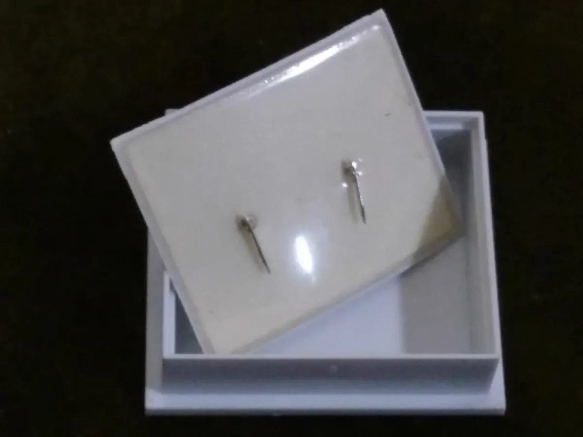 Sterling Silver Ladybird Stud Earrings New - Image 2