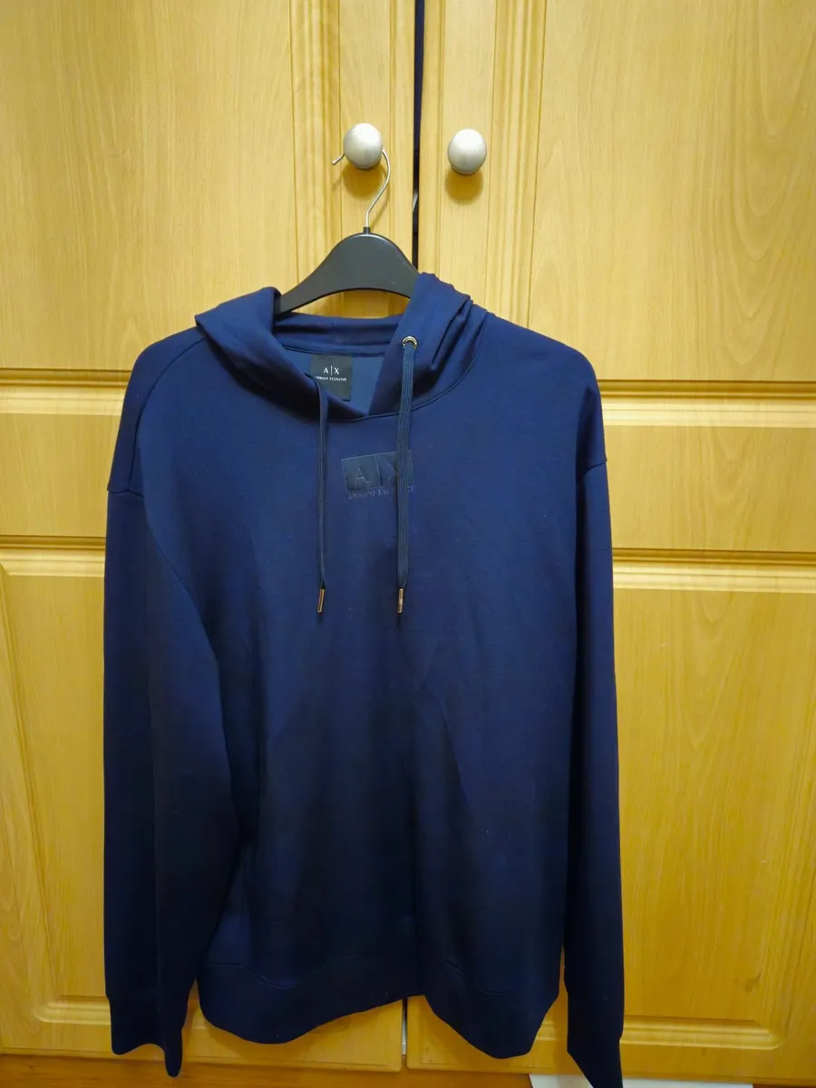 Armani Exchange Navy Hoodie - Size M