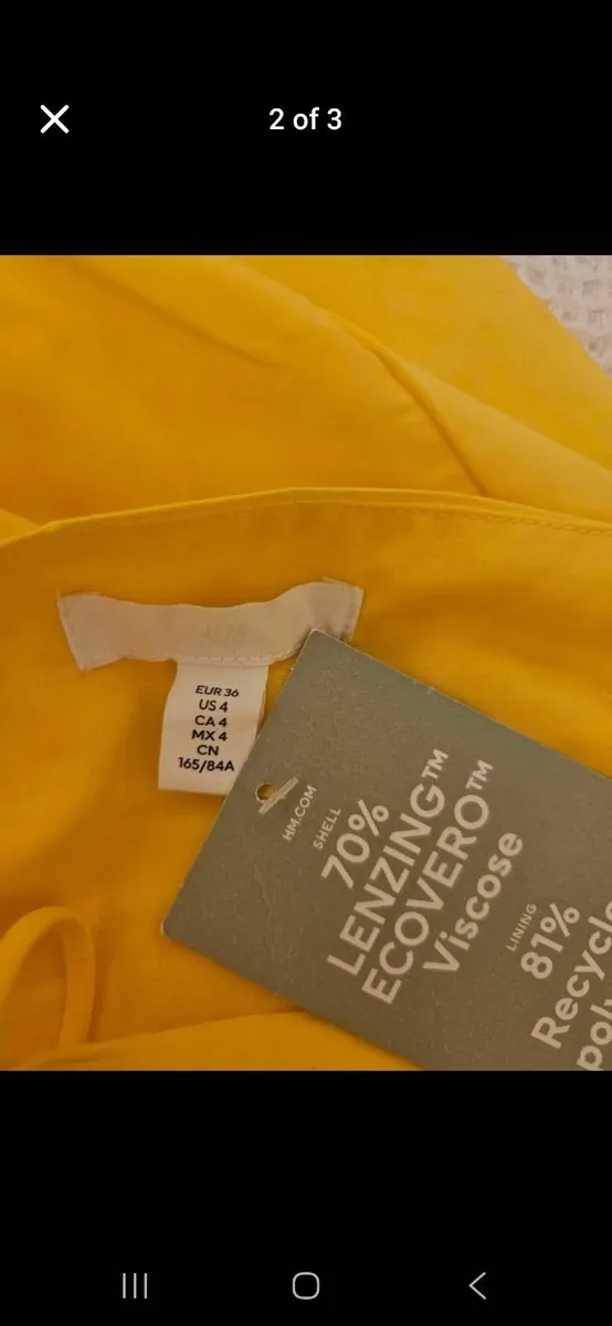 Bright Yellow Summer Dress - Size EUR 34 (US 4) - Image 3