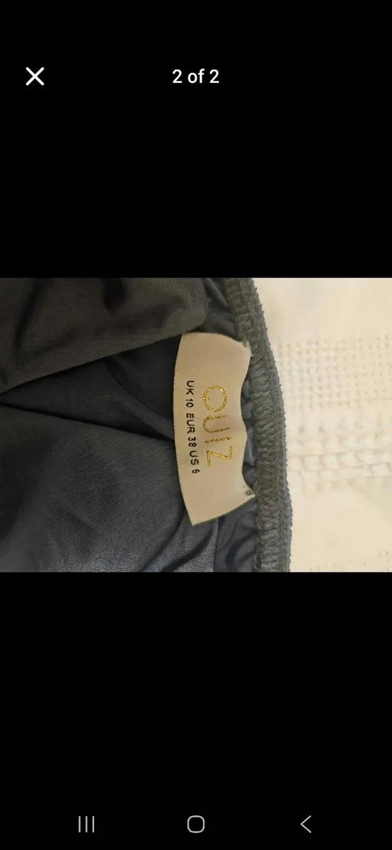 Quiz Satin Ruched Crop Top - Size 8 - Image 2