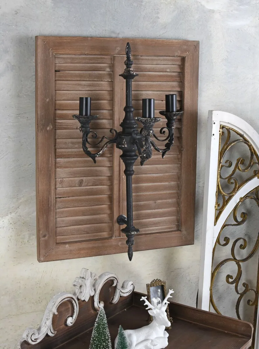 Rustic Wall Lamp Vintage Country House Style, 3-Li - Image 1