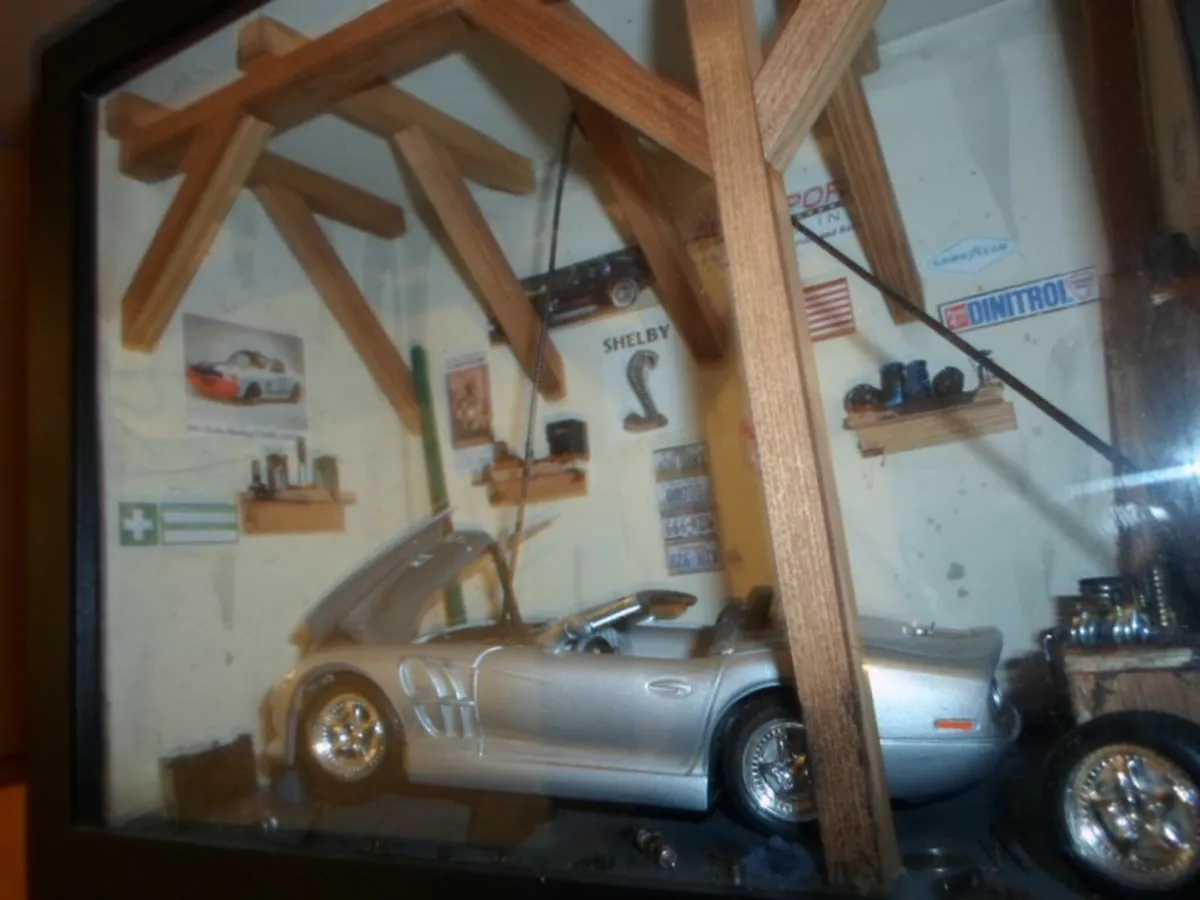 Model Car Garage Shelby GT1 Silver Unique Gift - Image 3