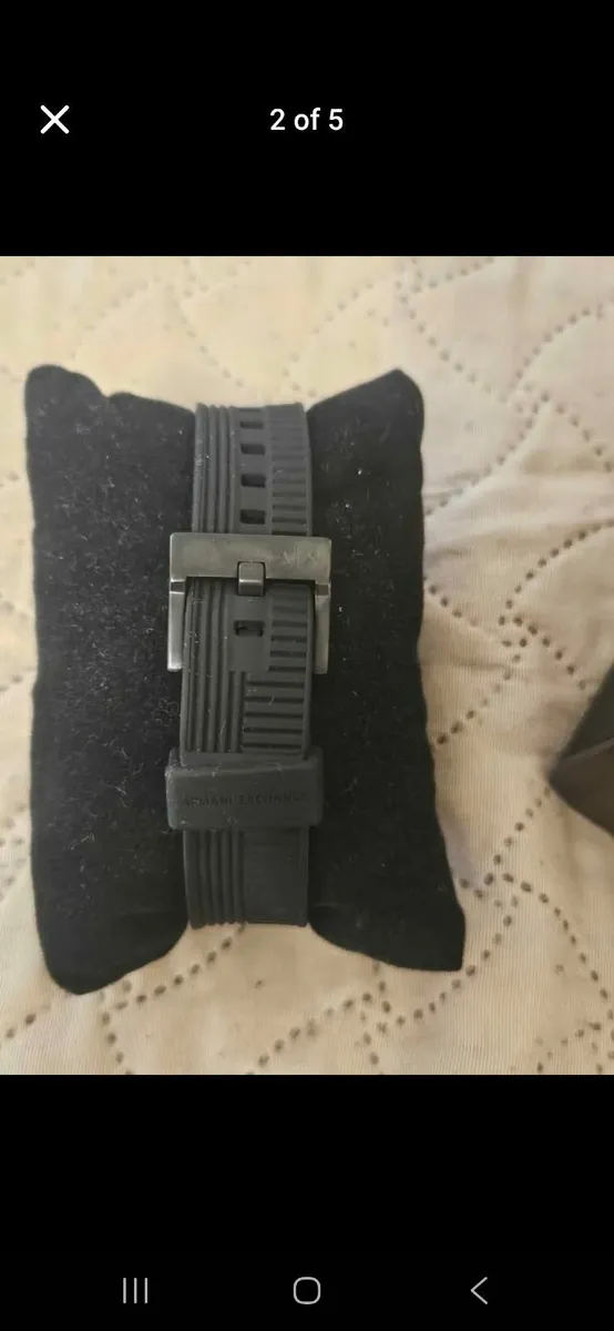 Armani Exchange Men's Watch - Black & Neon Yellow - Image 3