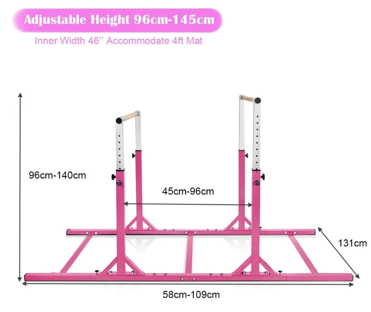 Double gymnastics bars pink - Image 4