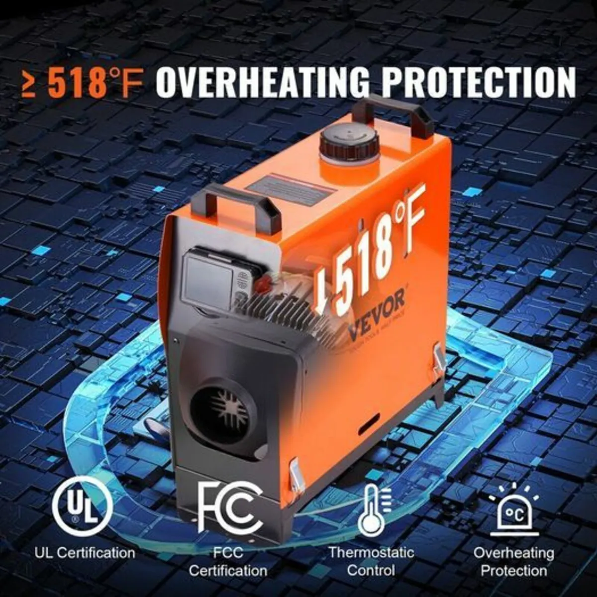 Diesel Air Heater All-in-one 12V 5KW Bluetooth App - Image 2