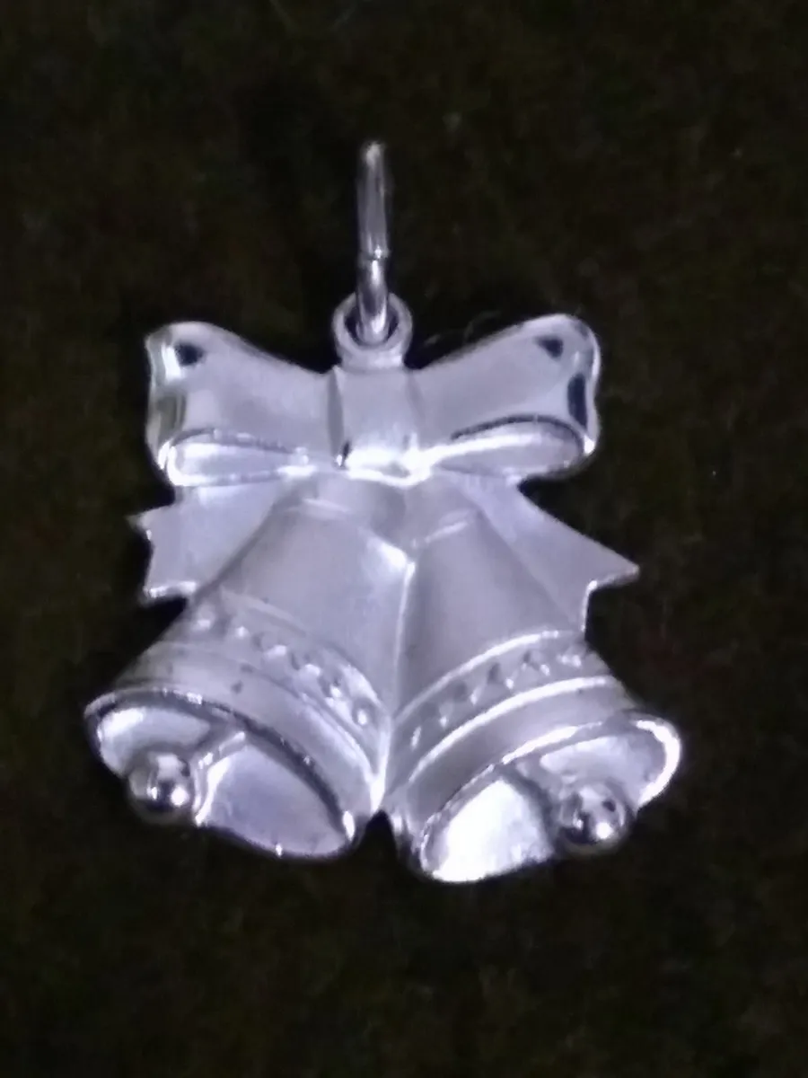 Antique Sterling Silver Anson Wedding Bells - Image 1