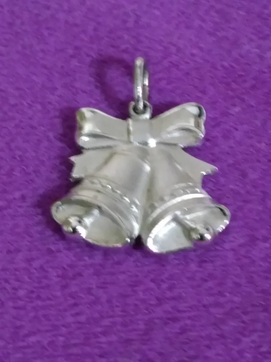 Antique Sterling Silver Anson Wedding Bells - Image 3