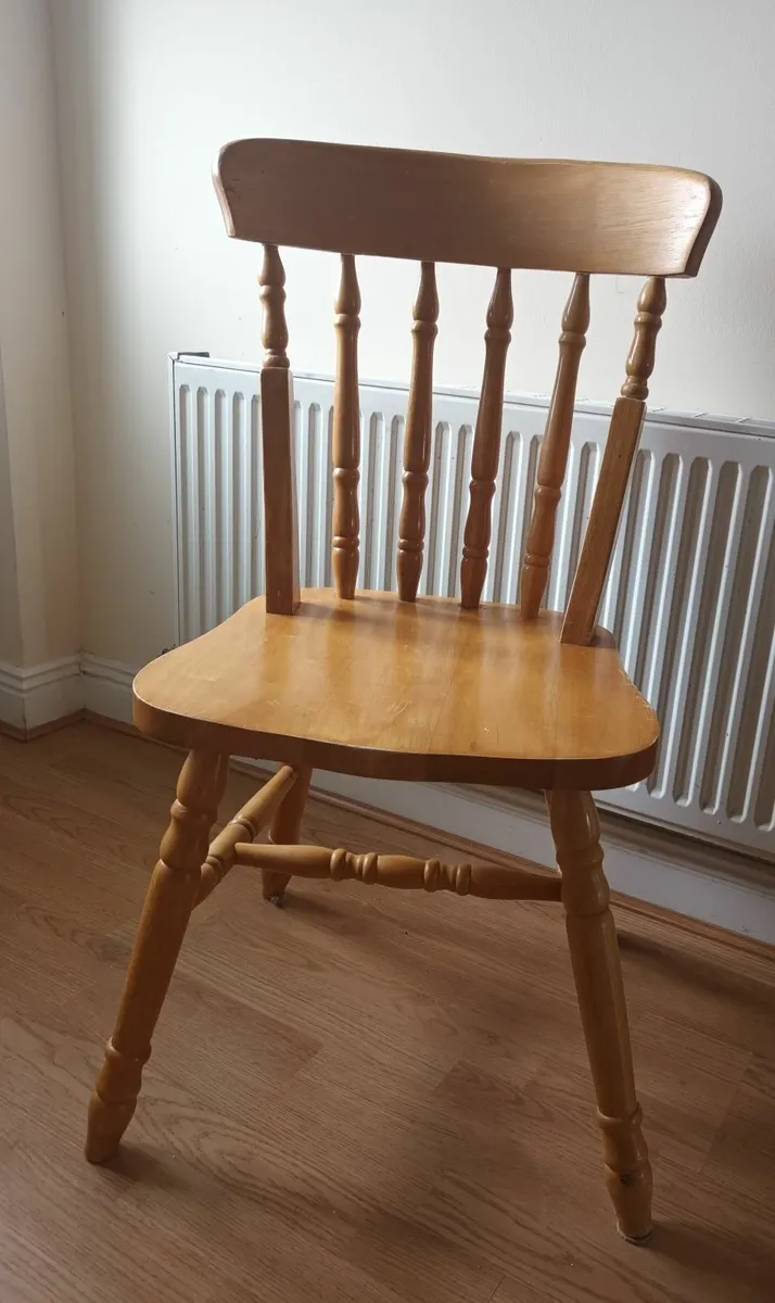 Wooden kitchen chair - Image 2