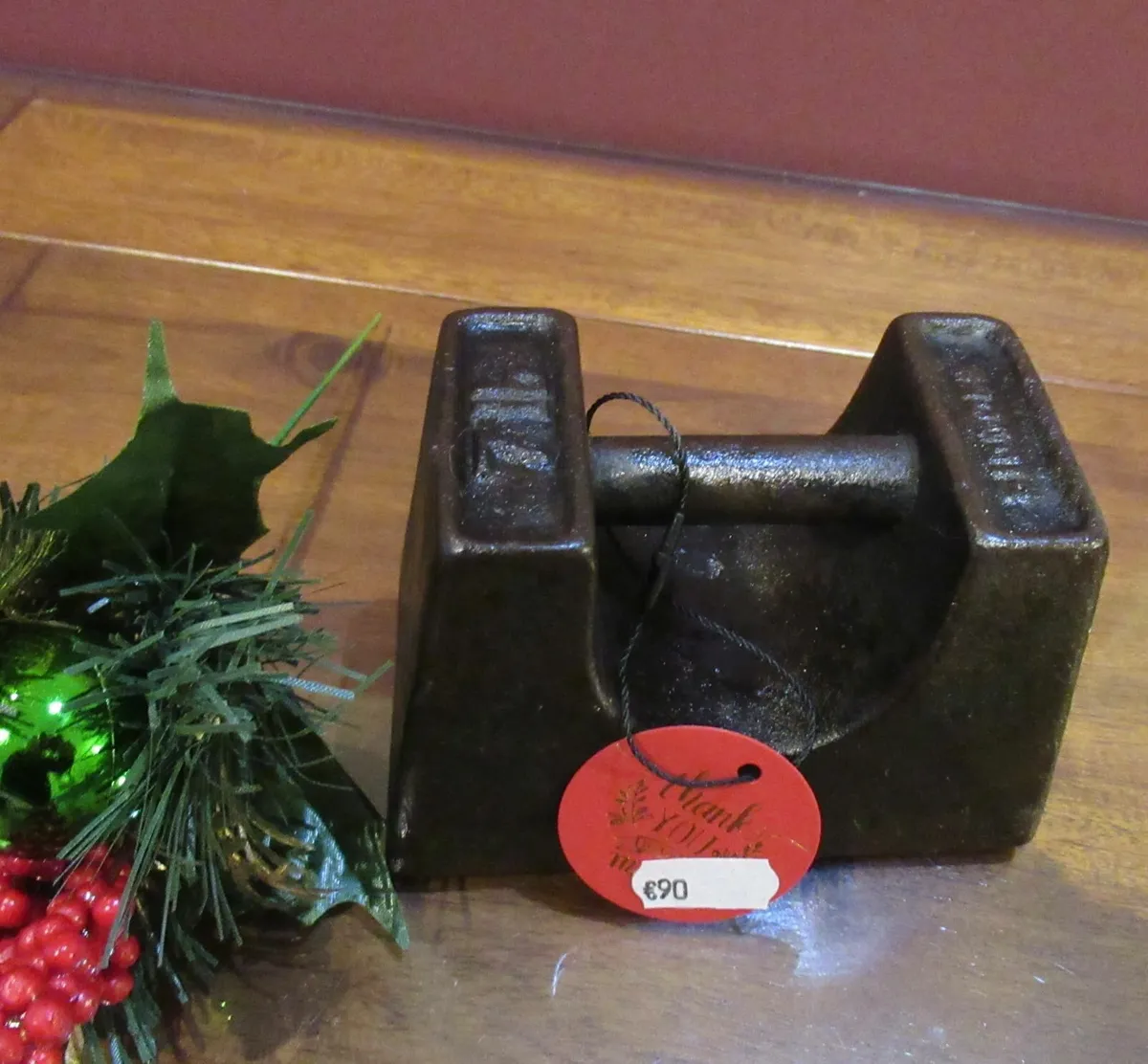 antique vintage BALANCE WEIGHT 7LB Cottage pub - Image 1