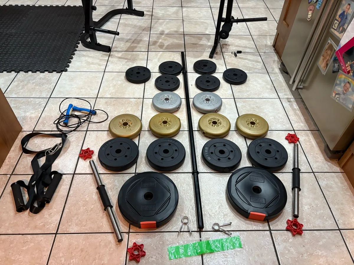 MULTI WEIGHT BENCH+ LEG + MATS + BARS + WEIGHTS ++ - Image 2