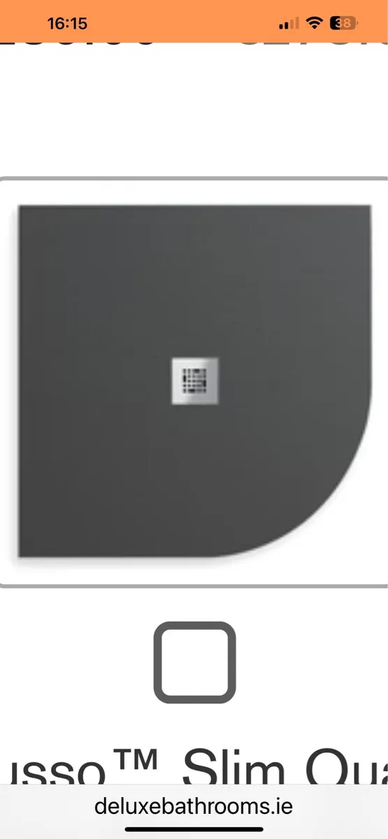 Black Slate shower tray