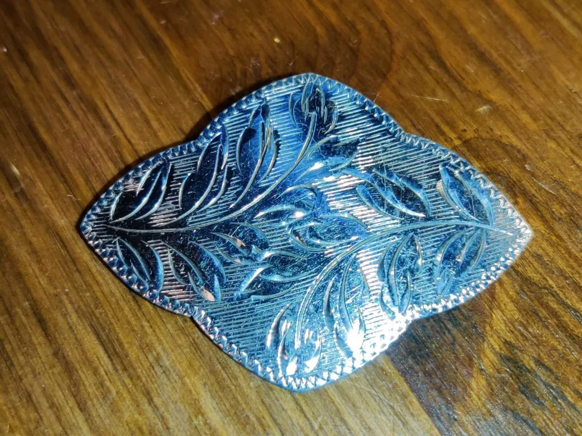 HUGE DESIGNER LADY FAYRE, Real Silver Old Brooch - Image 1