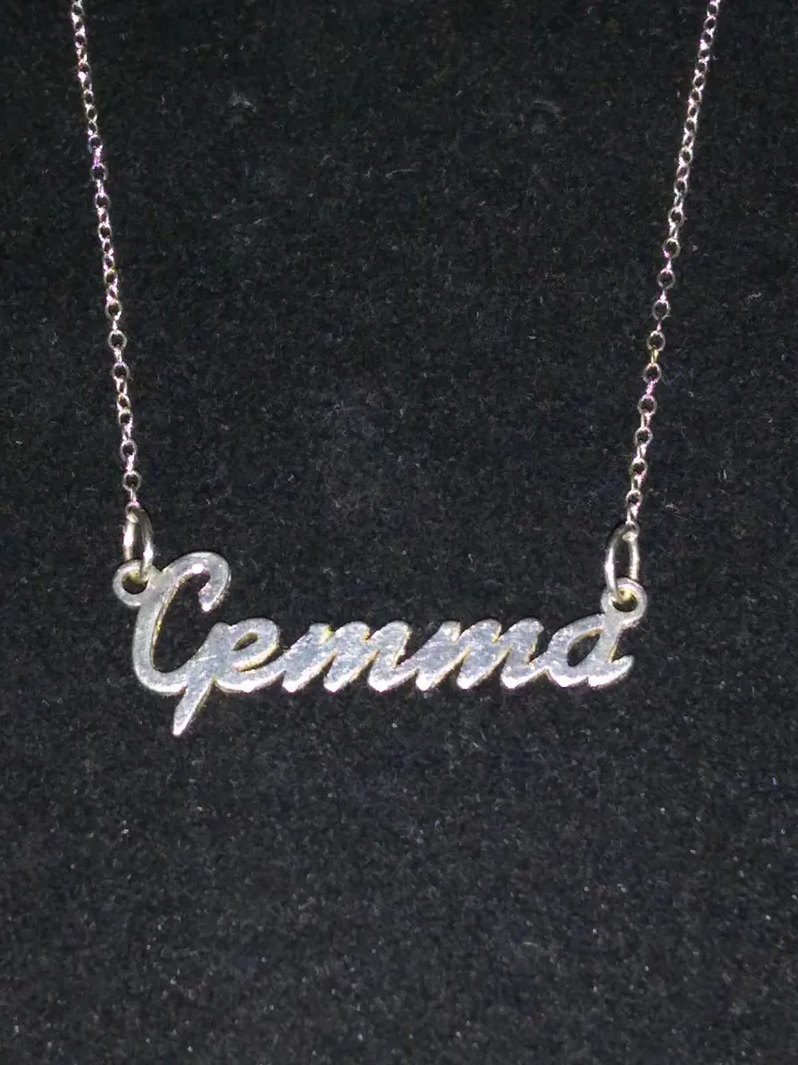 Vintage 925 Silver 'Gemma' Necklace - Image 1