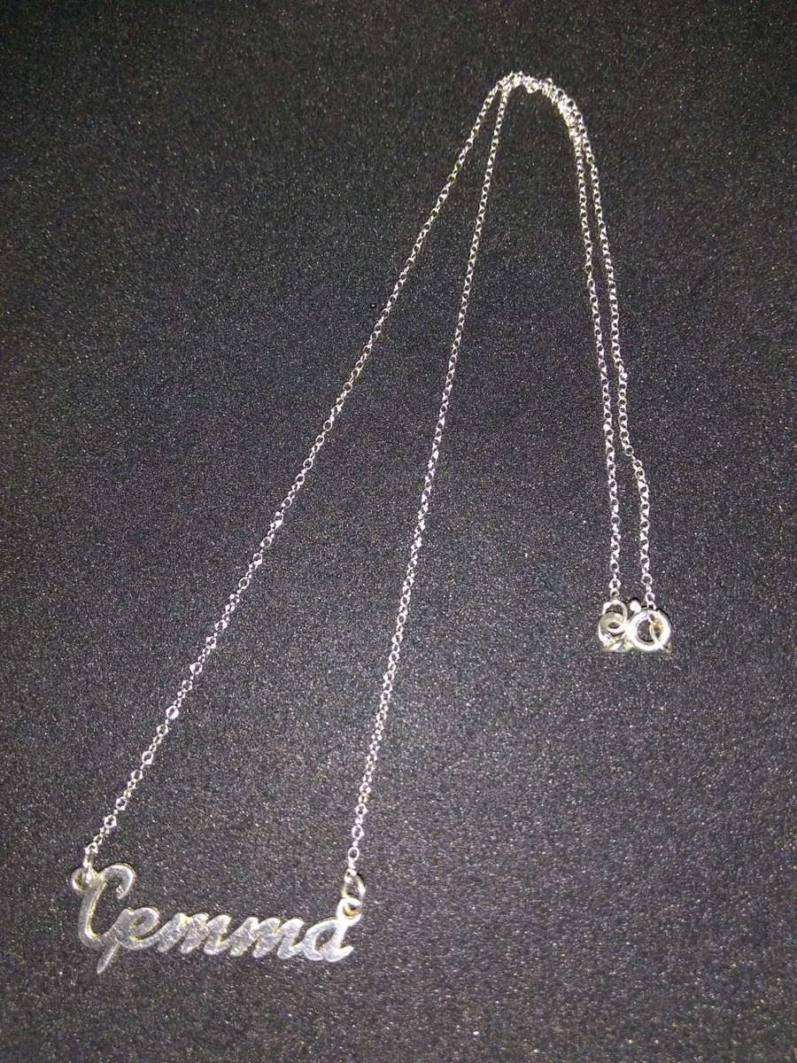 Vintage 925 Silver 'Gemma' Necklace - Image 2