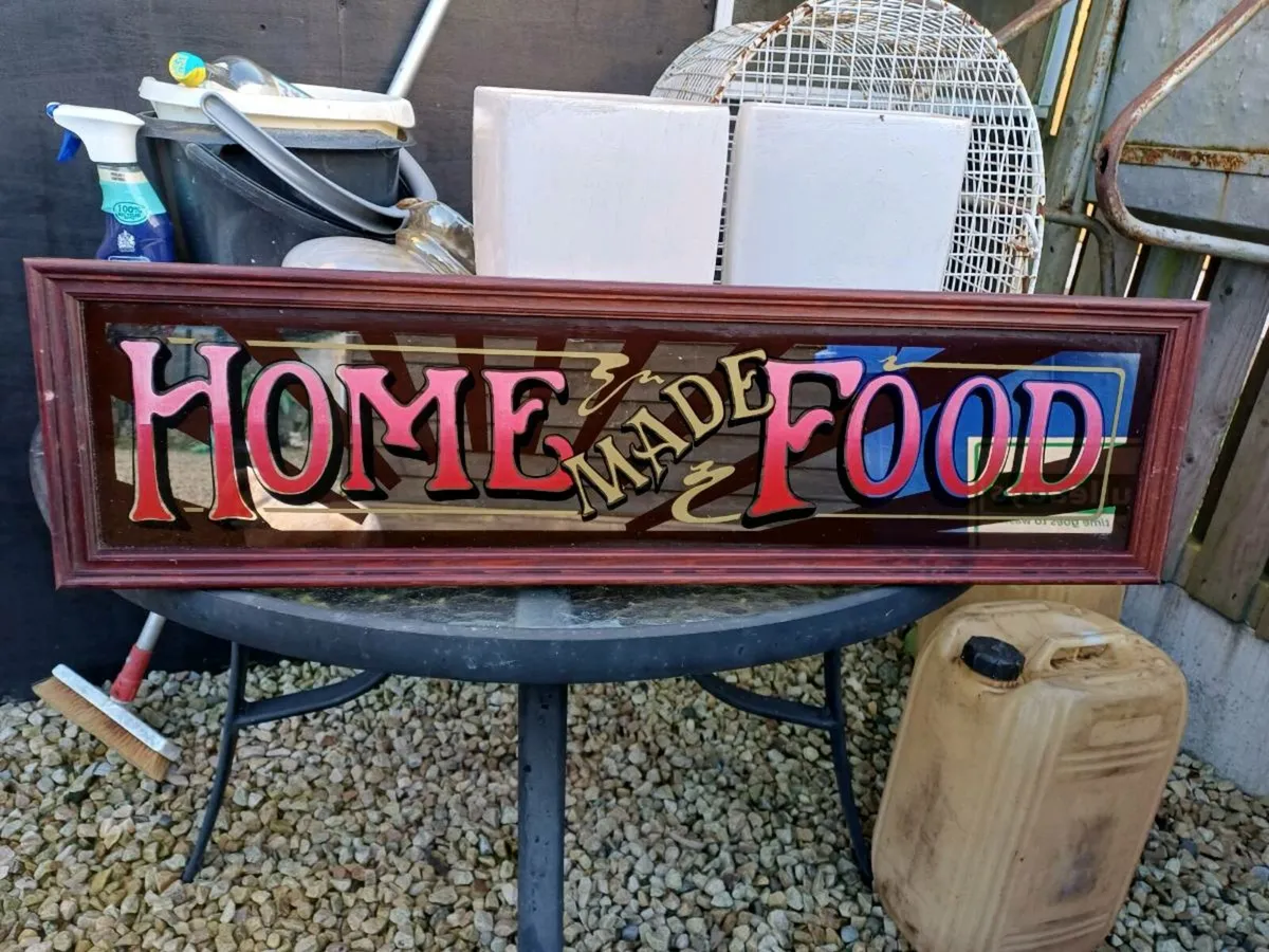 3 1970s Handpainted Mirrored Pub Signs - Image 3