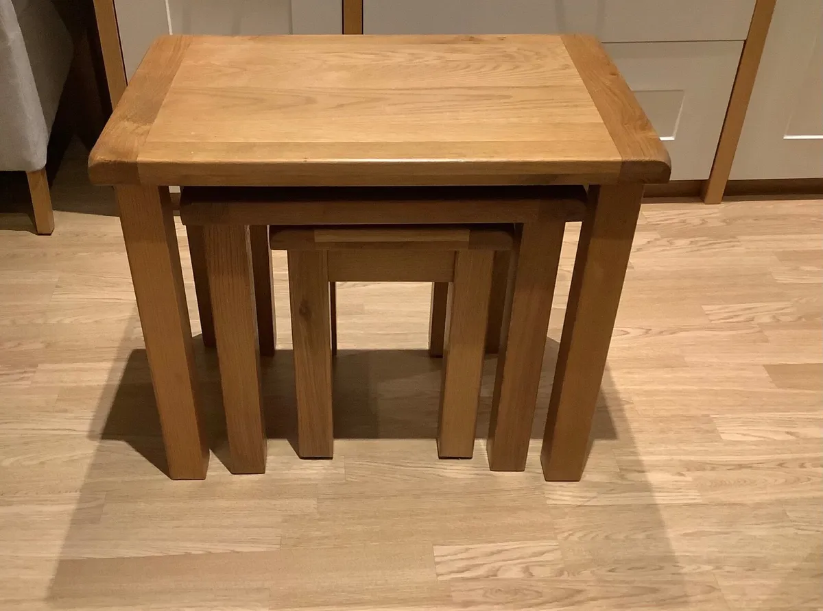 Oak Nest Of Tables - Image 1