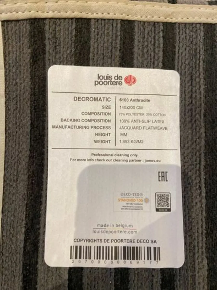 Louis De Poortere Rug 140x200 cm Free Potage New - Image 4