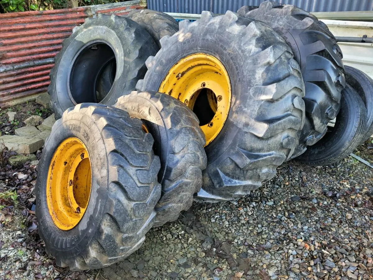 Jcb wheels and tyres - Image 1