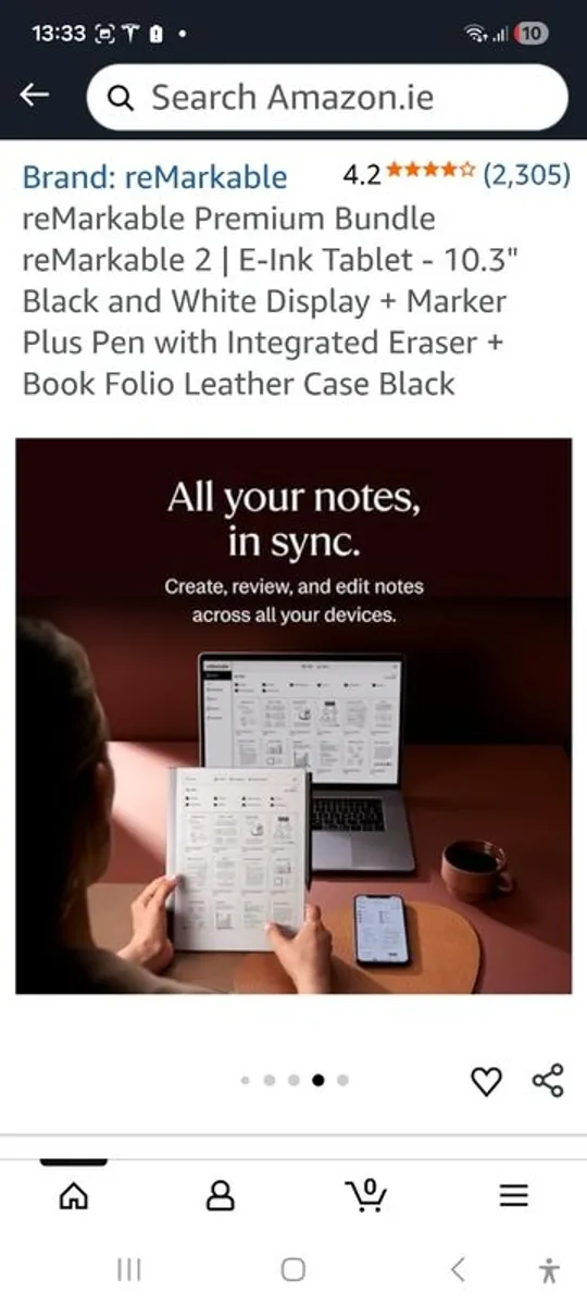 remarkable 2 +leather case +pen - Image 2