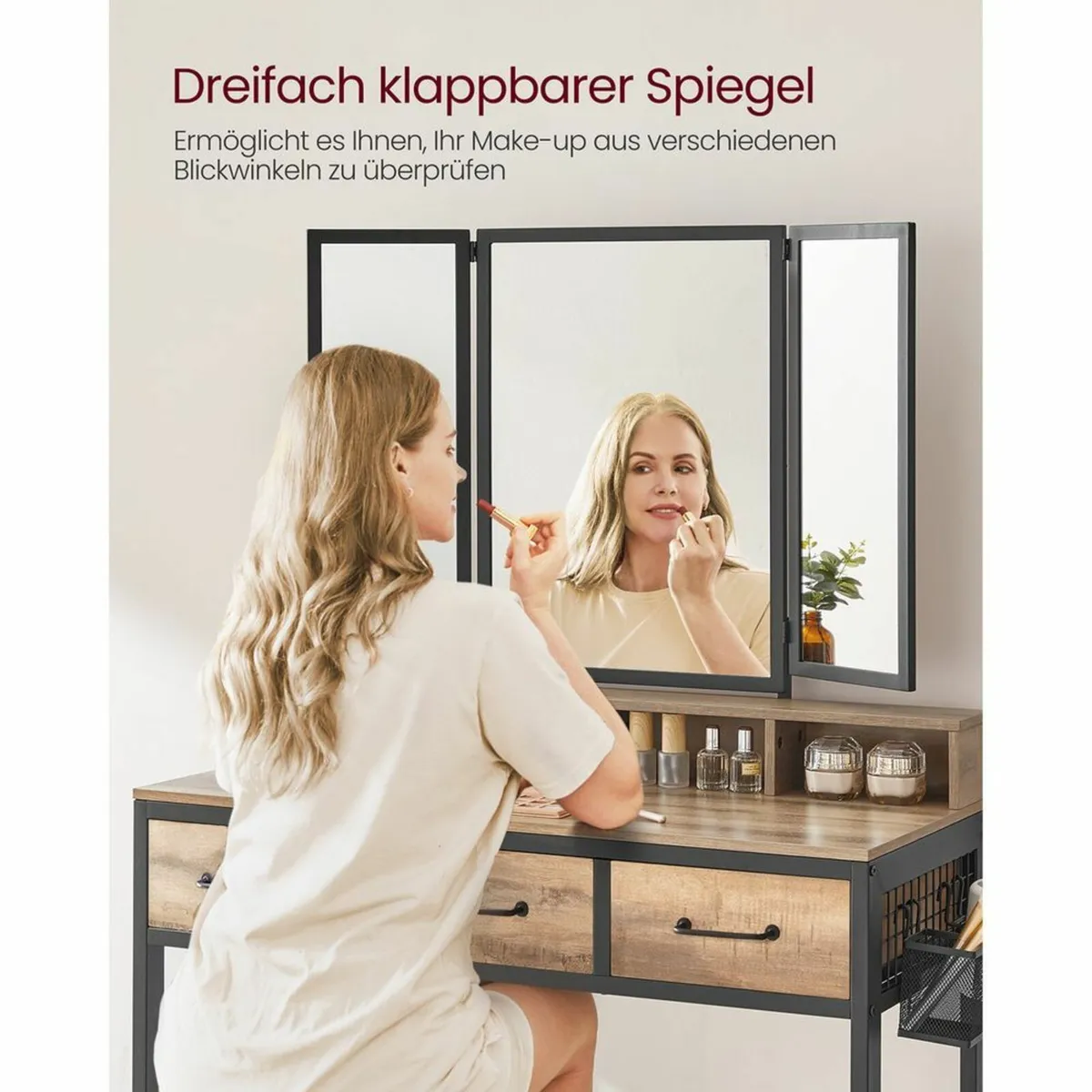 Dressing table and stool - Image 3