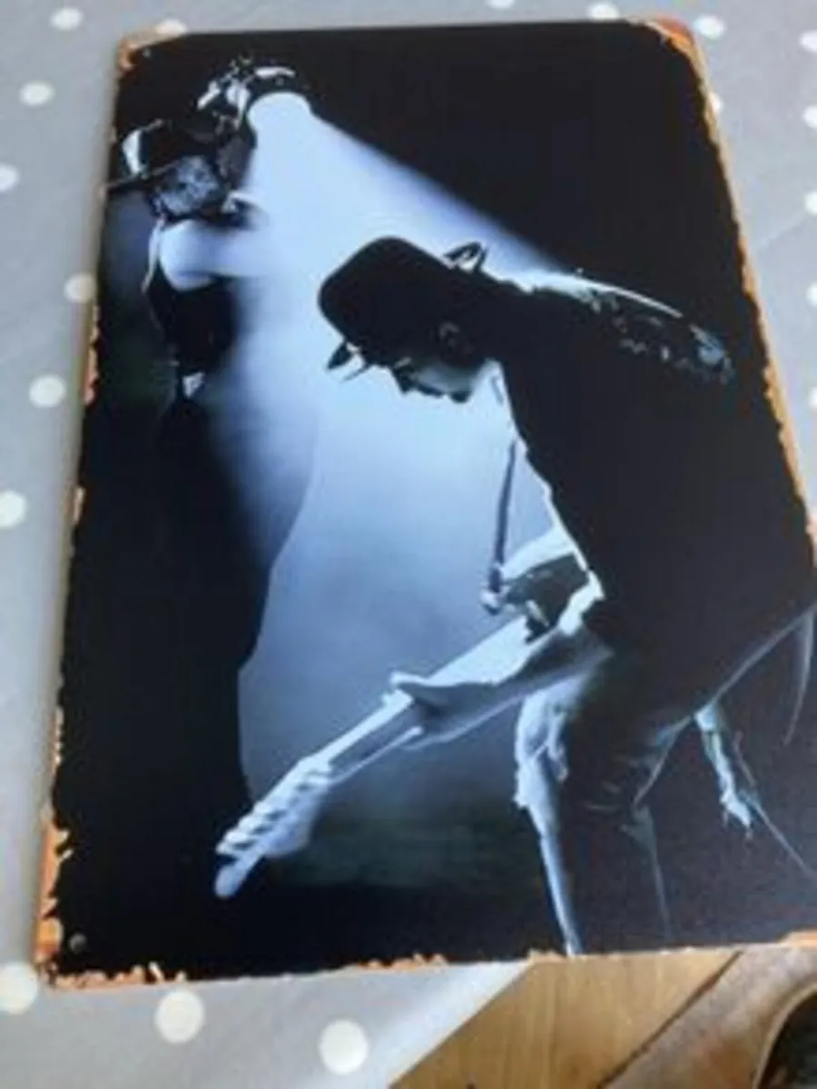 U2 Metal Wall Plaque