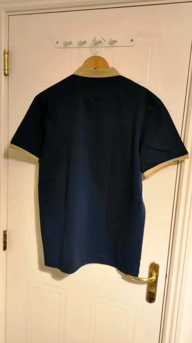 👕 Navy & Beige Polo Shirt - Image 3