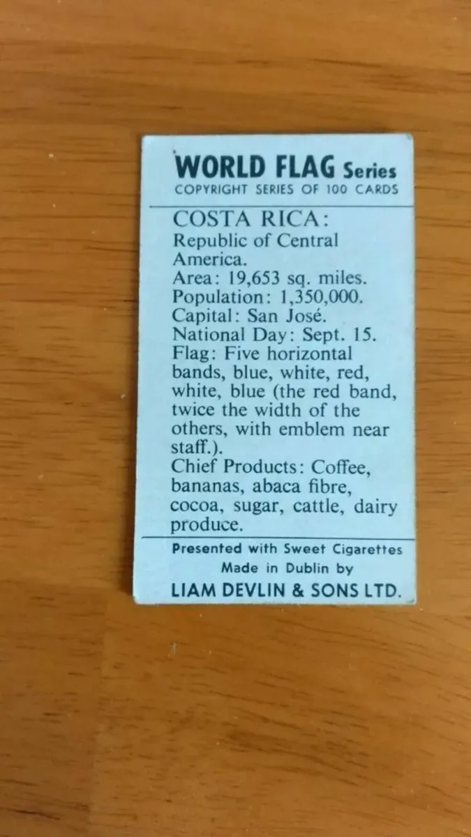 Early 1960's World Flag Cards - Image 2