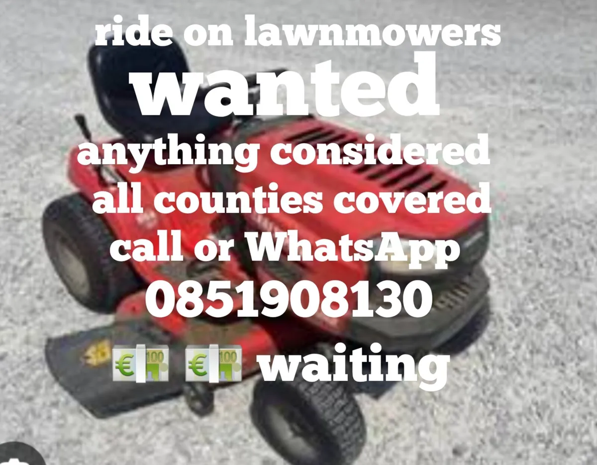 Ride on lawnmowers