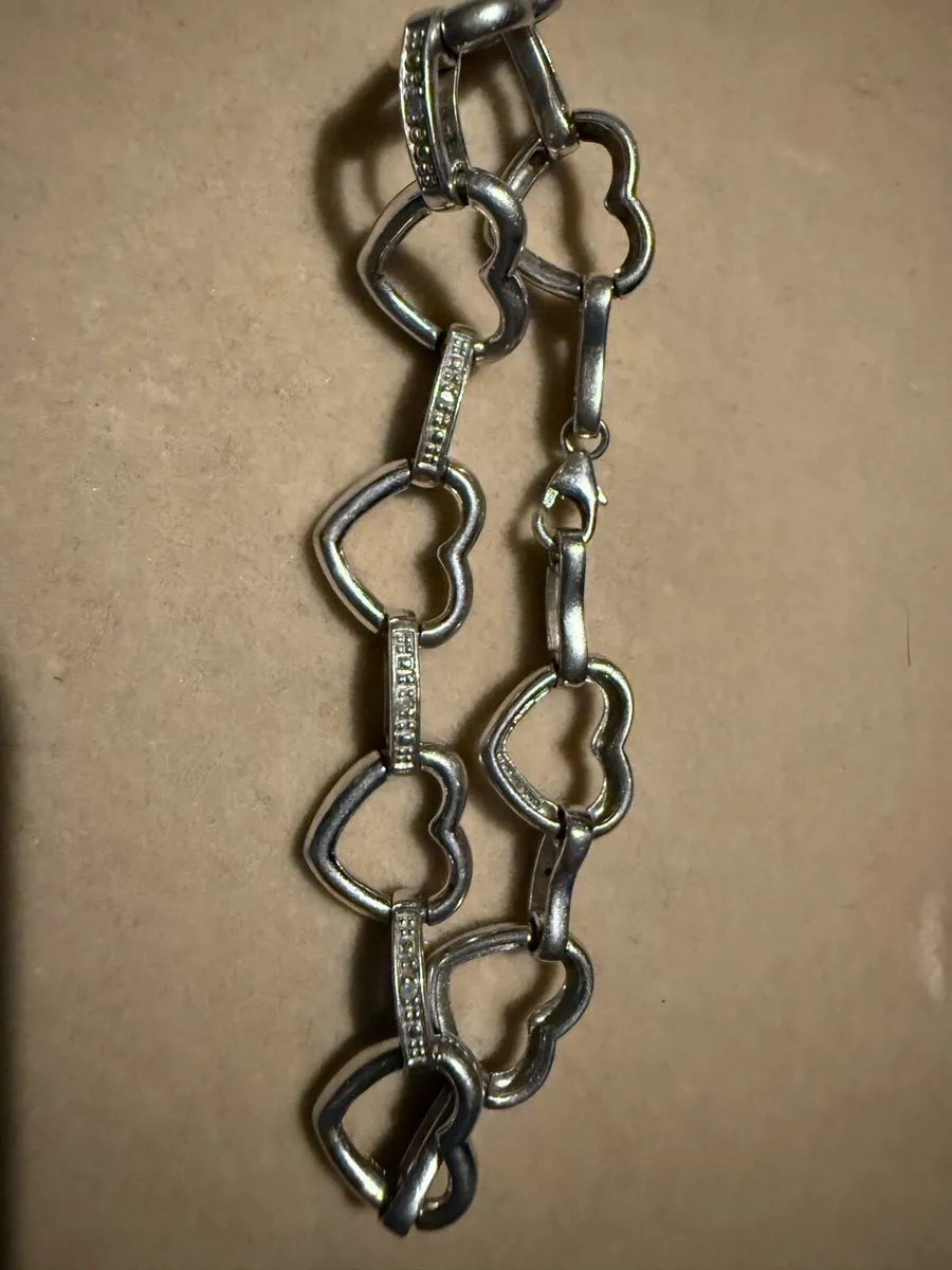 Heart Silver bracelet 925 - Image 1