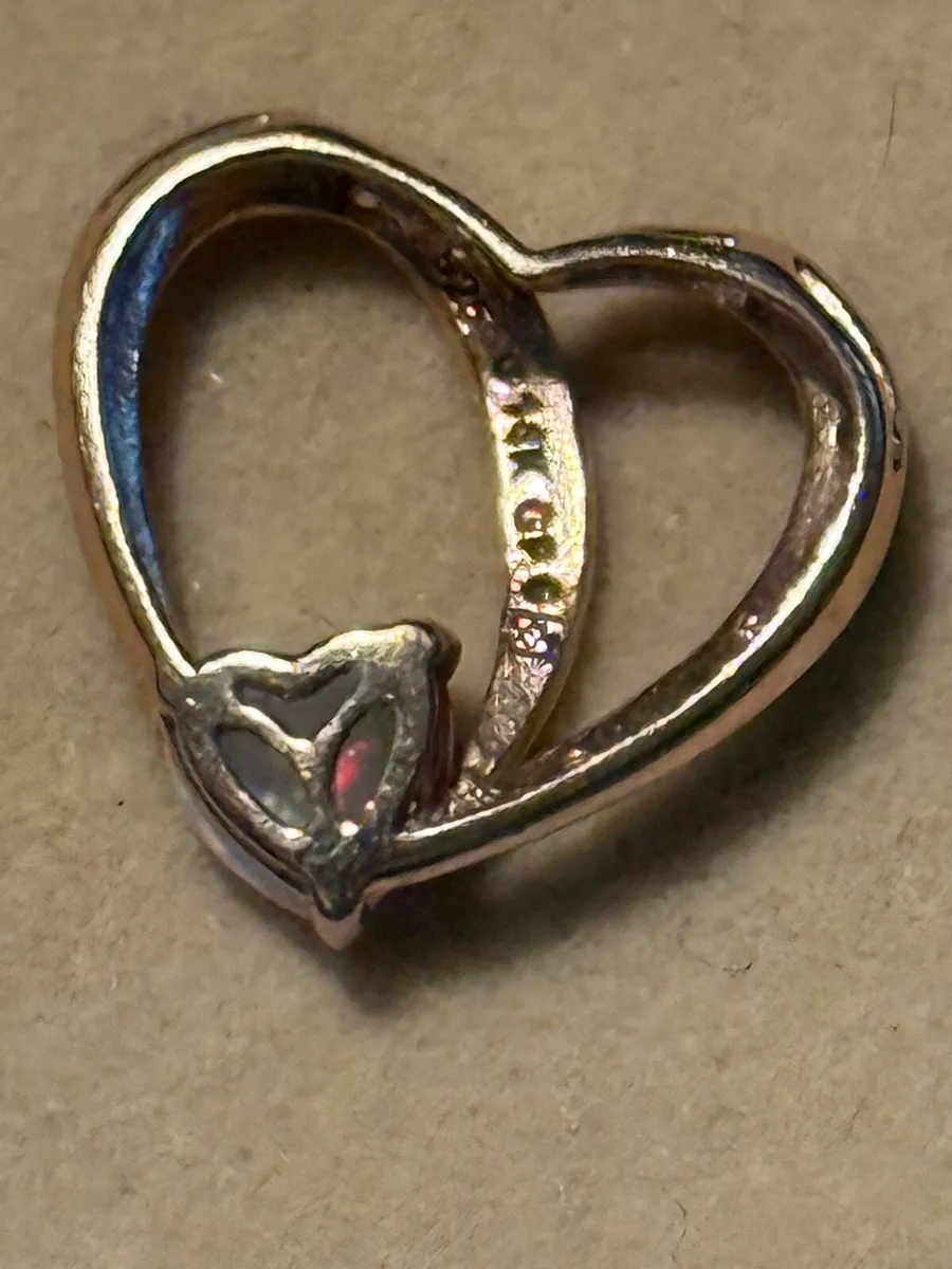 Heart pendant 14K Gold plated - Image 2