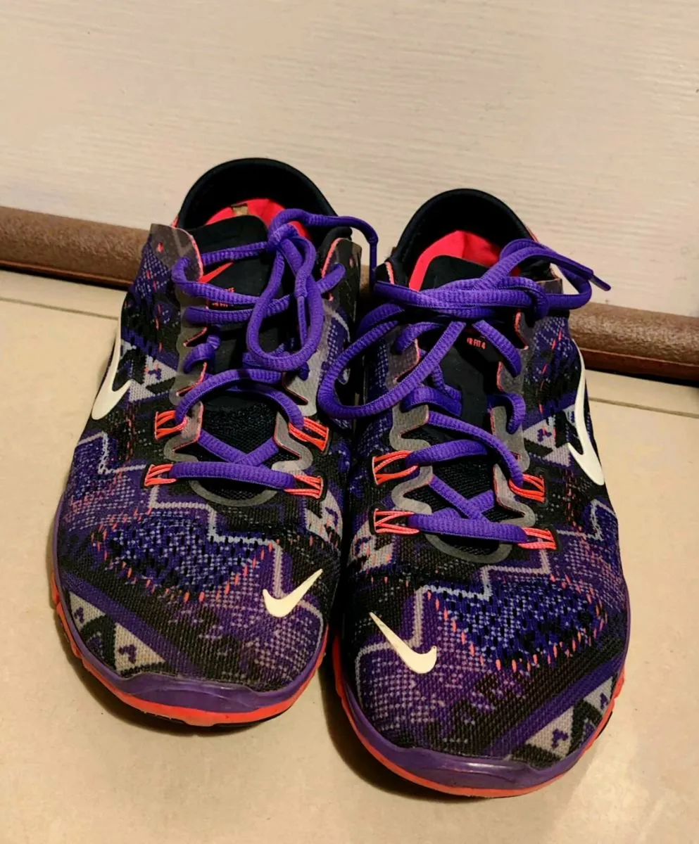 👟 Nike Free TR Fit 4 – Purple/Red/Black | Size US - Image 1