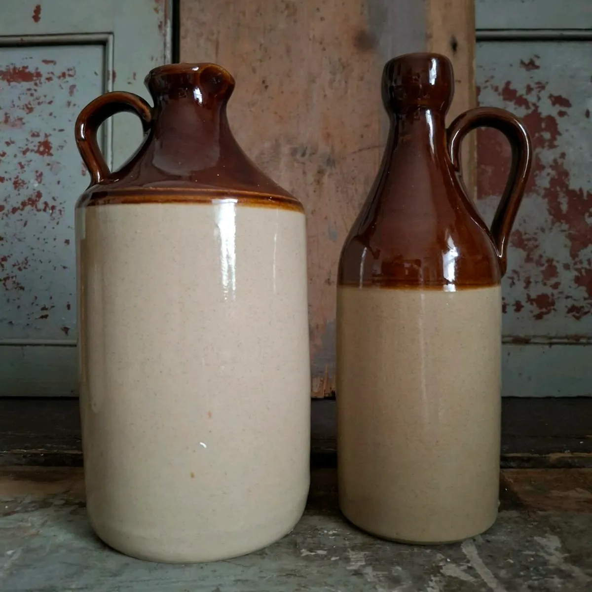 Stoneware Saltglaze Flagons - Image 1