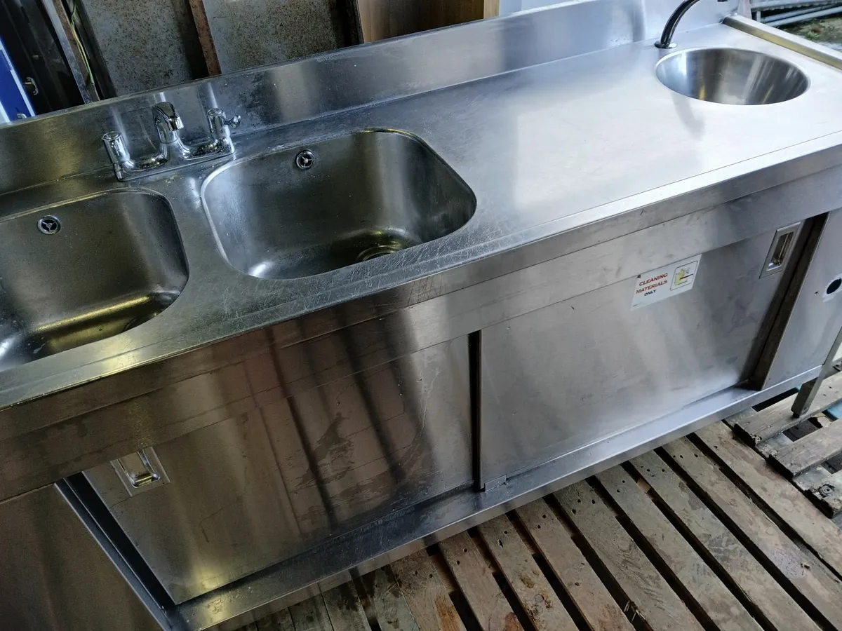 Staneless steel cabbinet sink unit complete - Image 2
