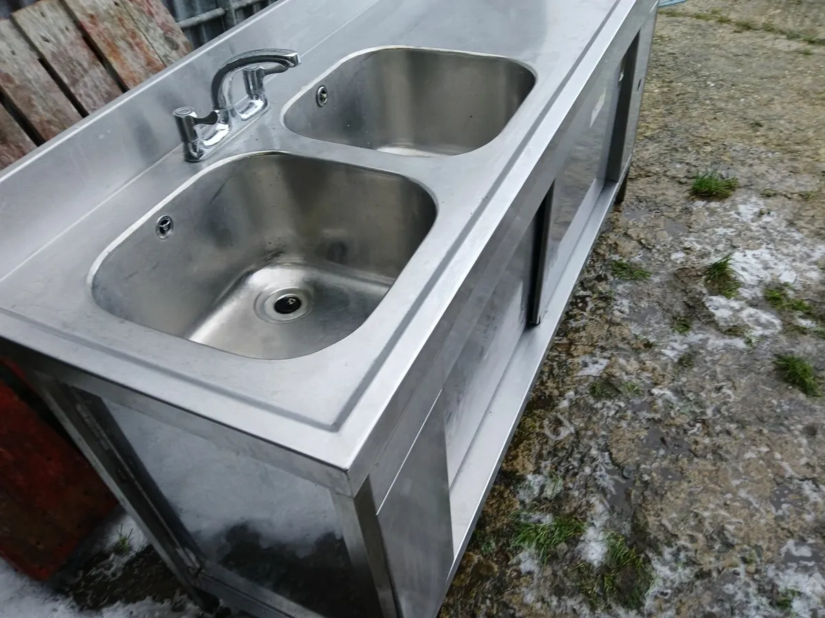 Staneless steel cabbinet sink unit complete - Image 3