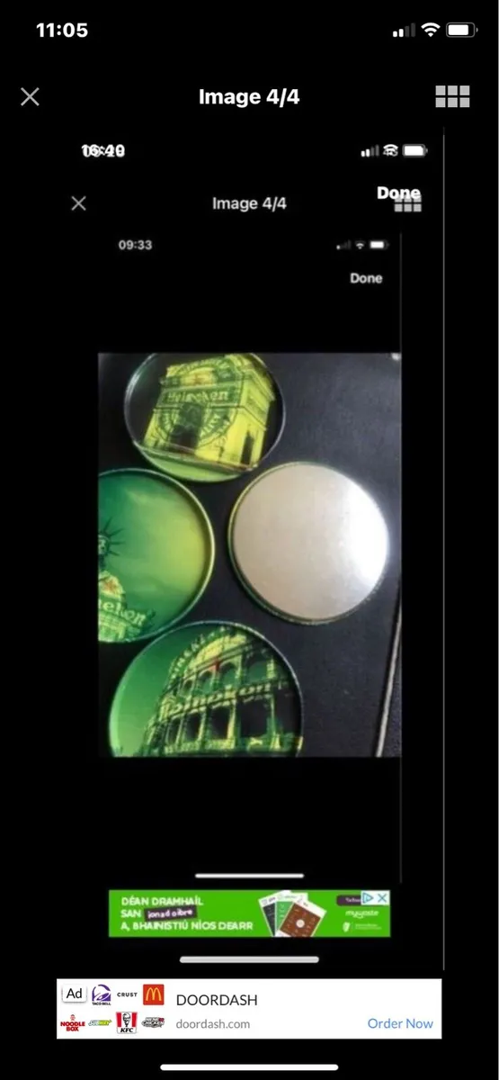 Heineken Metal Coasters (4) - Image 4