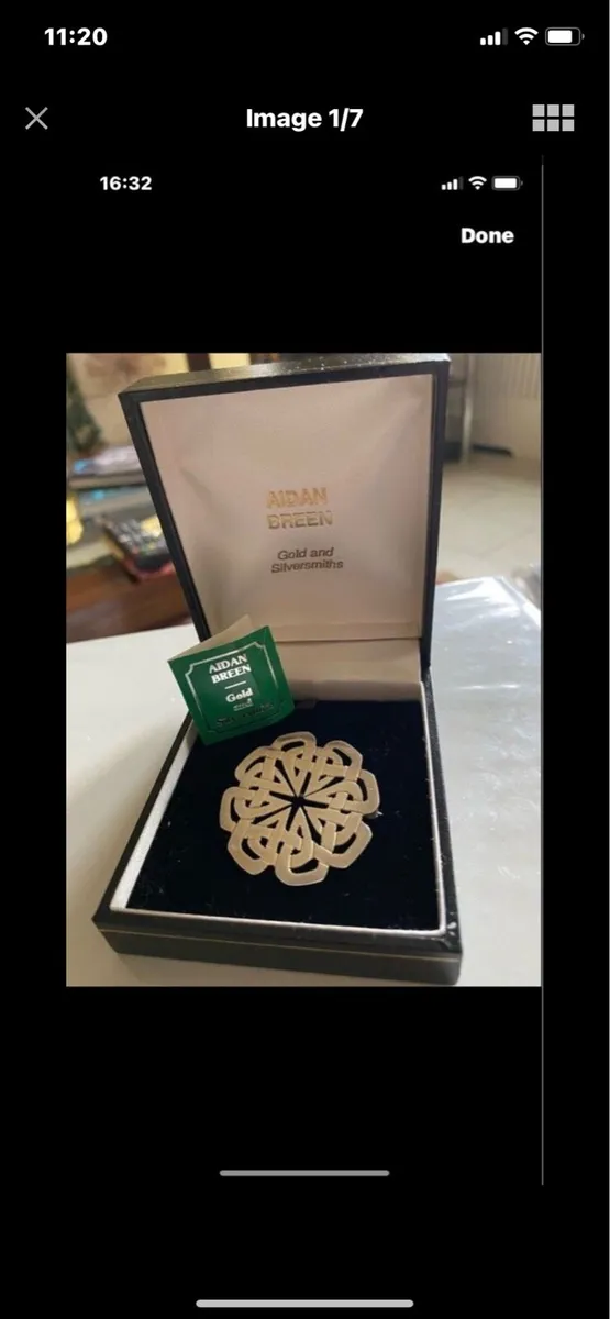 Vintage Aidan Breen Silver Brooch - Image 1