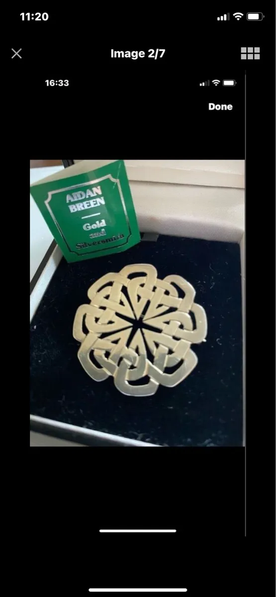 Vintage Aidan Breen Silver Brooch - Image 2