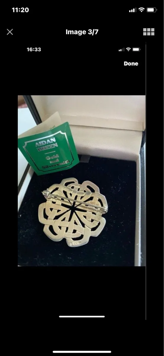 Vintage Aidan Breen Silver Brooch - Image 3