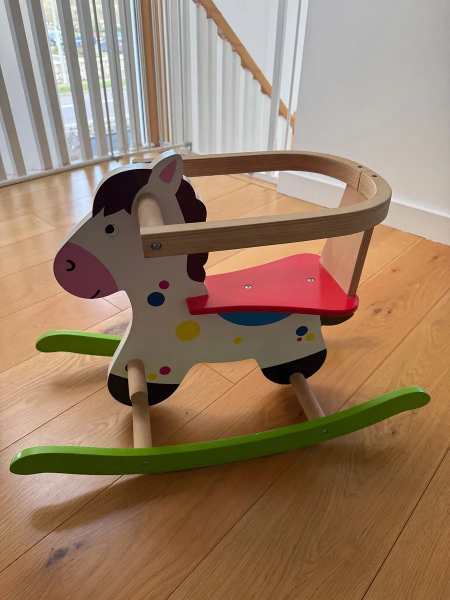 Wooden rocking horse
