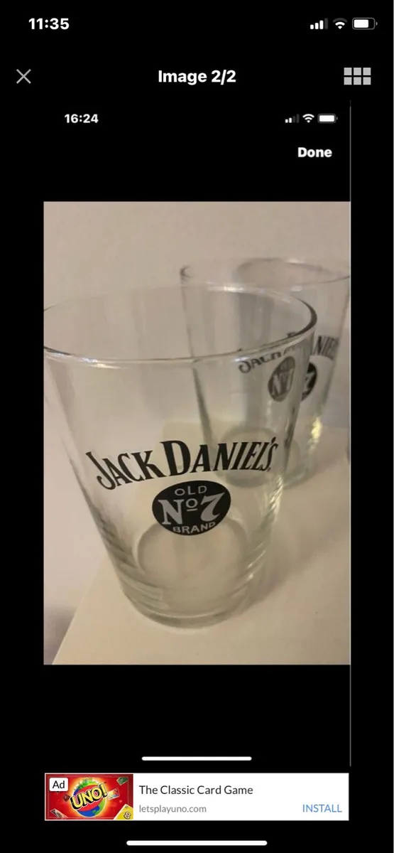Rare Jack Daniel’s Half Pint Glasses - Image 2