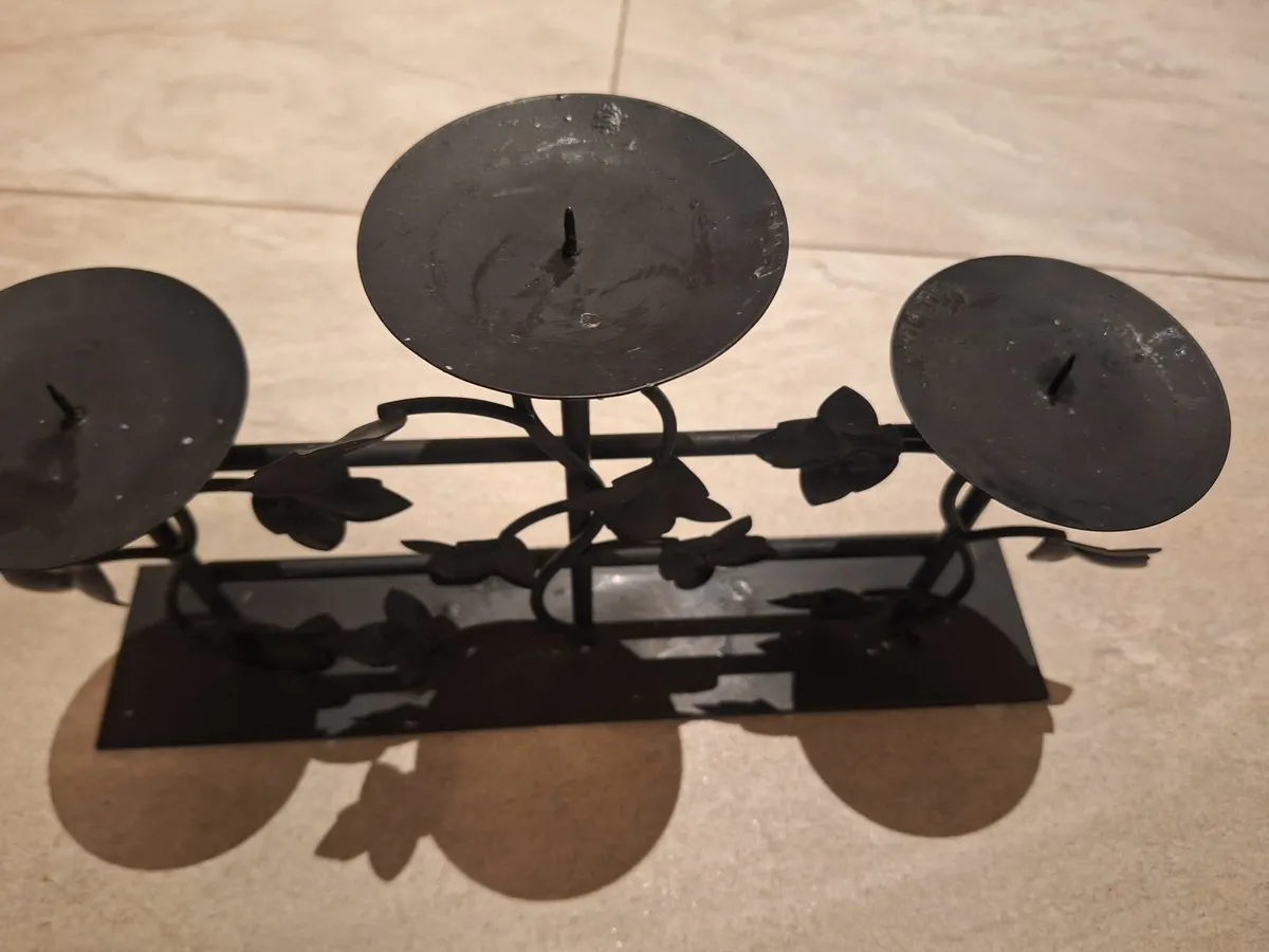 Black candle holder - Image 1