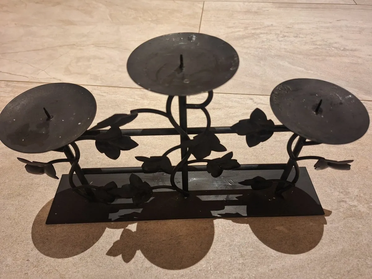 Black candle holder - Image 2