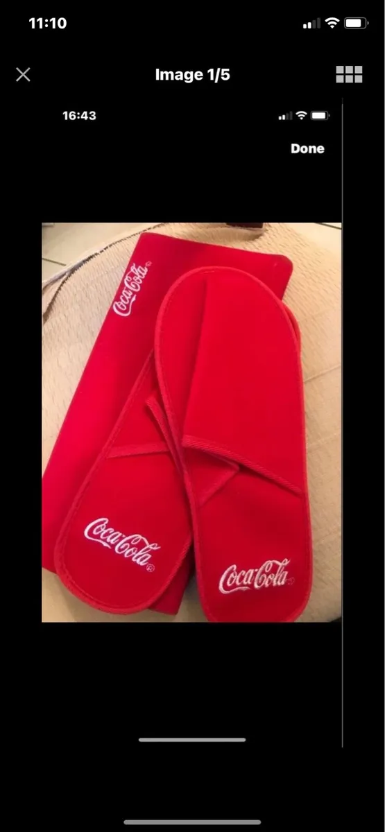 Coca Cola Bedroom Slippers - Image 1