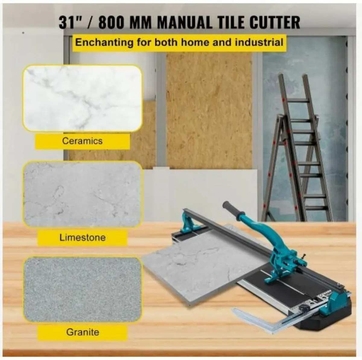 800 mm Tile Cutter Single Rail Manual Tile Cutter - Image 2