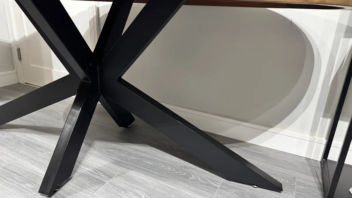 Ez Living Oak Starburst 2M Oval Dining Table - Image 2