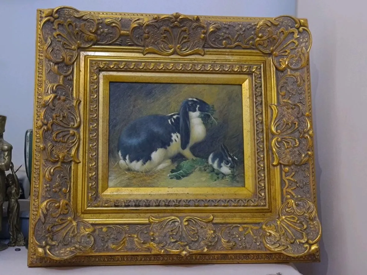 Vintage oil painting - Image 1