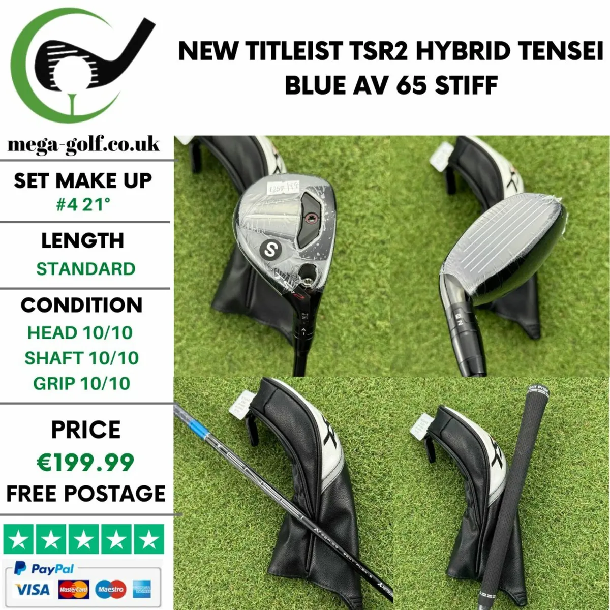 New Titleist TSR2 Hybrid / #4 21° / Stiff - Image 1