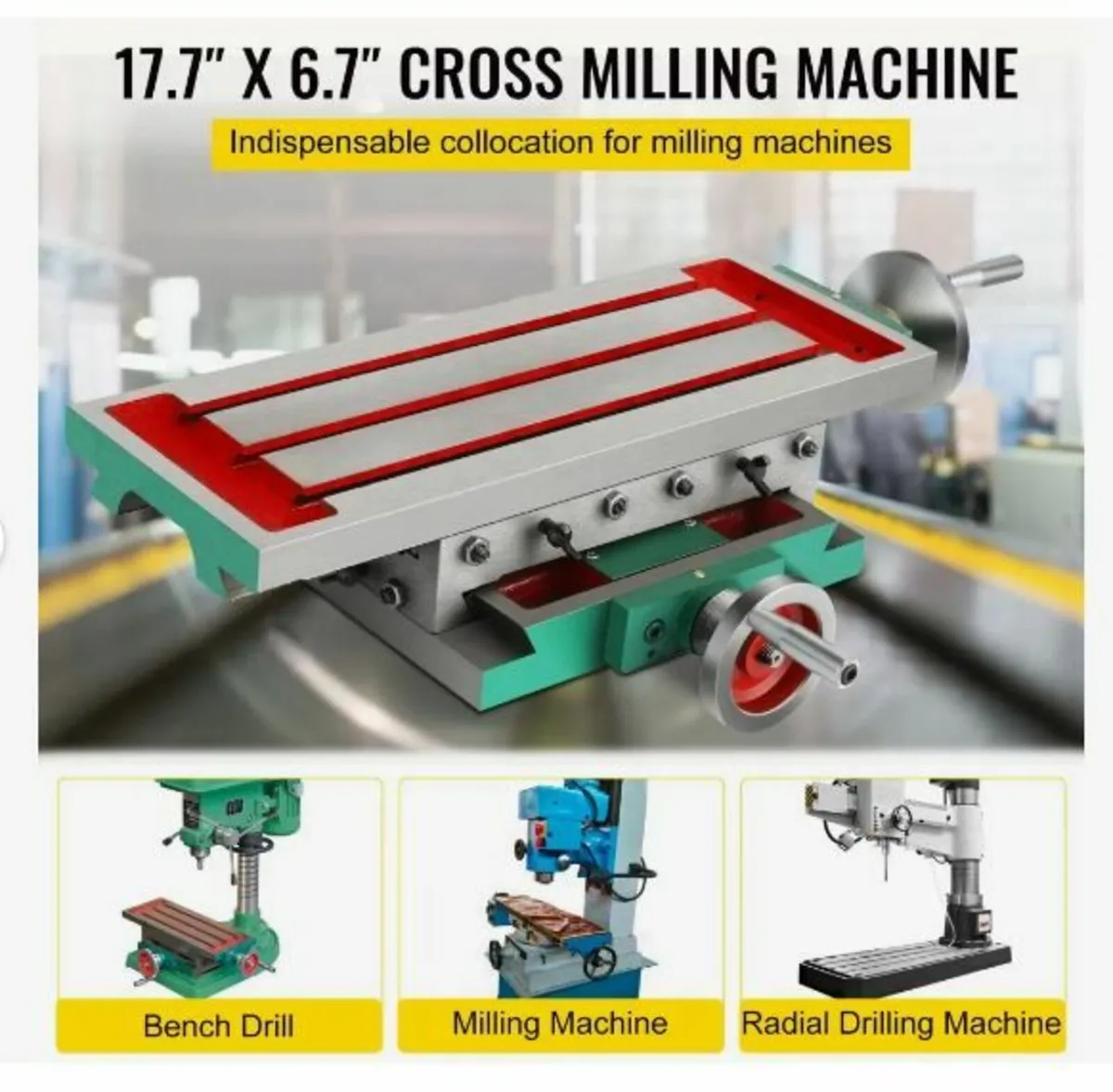 Milling Table 17.7×6.7Inch (450 x 170 mm) - Image 2