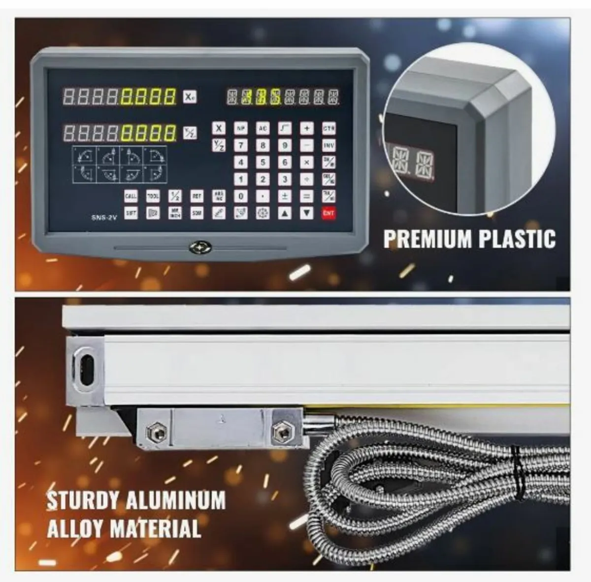2 Axis Digital Readout DRO Display 1000mm and 250 - Image 2