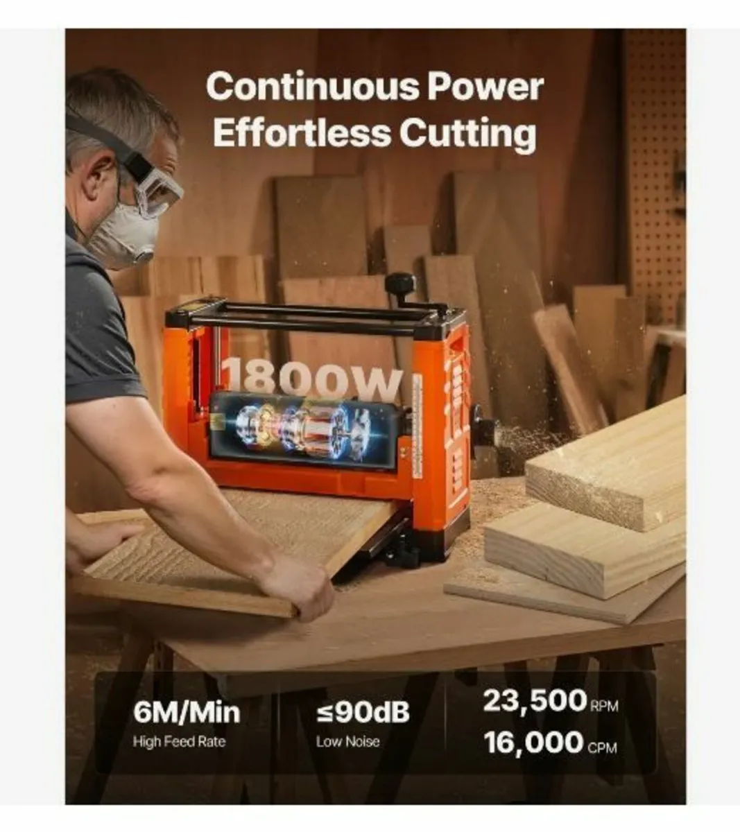 Thickness Planer, Two-Blade, 330 mm - Image 4